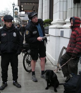 homeless boy busted for dog